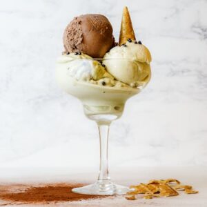 Chocolate & Vanilla Ice Cream Sundae – Specia