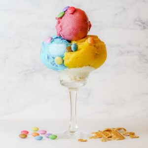 Rainbow Multi-Flavour Ice Cream Sundae – Special
